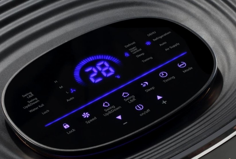 9000BTU مكيف الهواء البخارية المحمولة 4 أنماط التشغيل 2 سرعة المروحة أمان قفل الأطفال